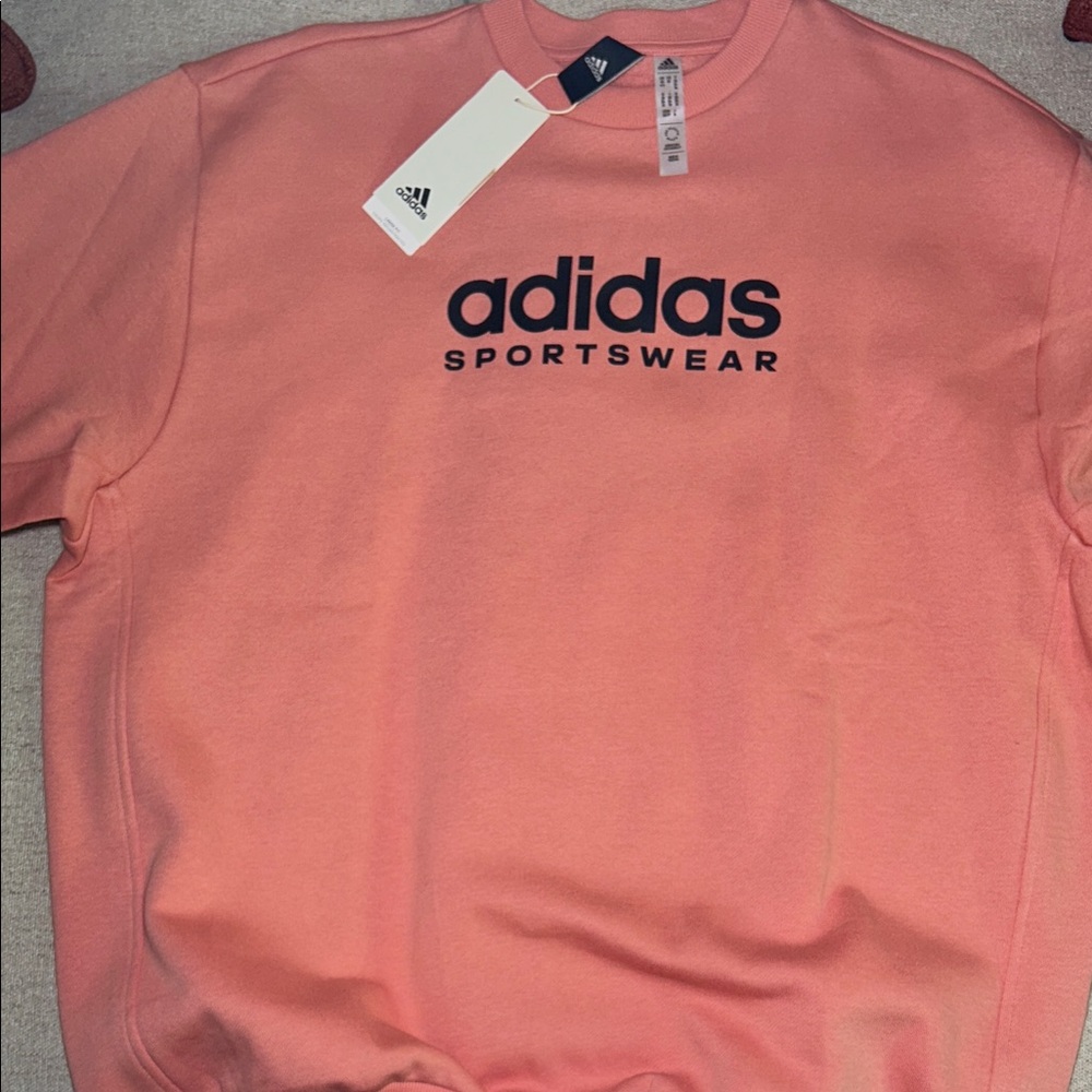 Oversized Adidas Coral Crewneck Sweatshirt